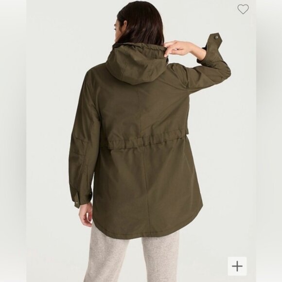 NWOT J Crew Women's Black Perfect Lightweight Rain Jacket with Hood Size XST - Picture 5 of 12